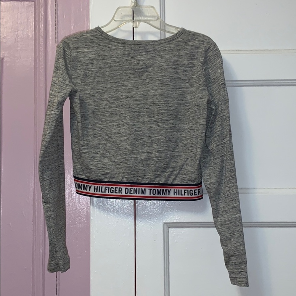 Tommy Hilfiger Long Sleeve Crop Top - Picture 4 of 5